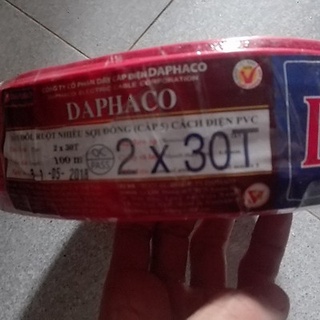 DÂY ĐIỆN ĐÔI MỀM ĐAPHACO 2X16 , 2X24 , 2X30