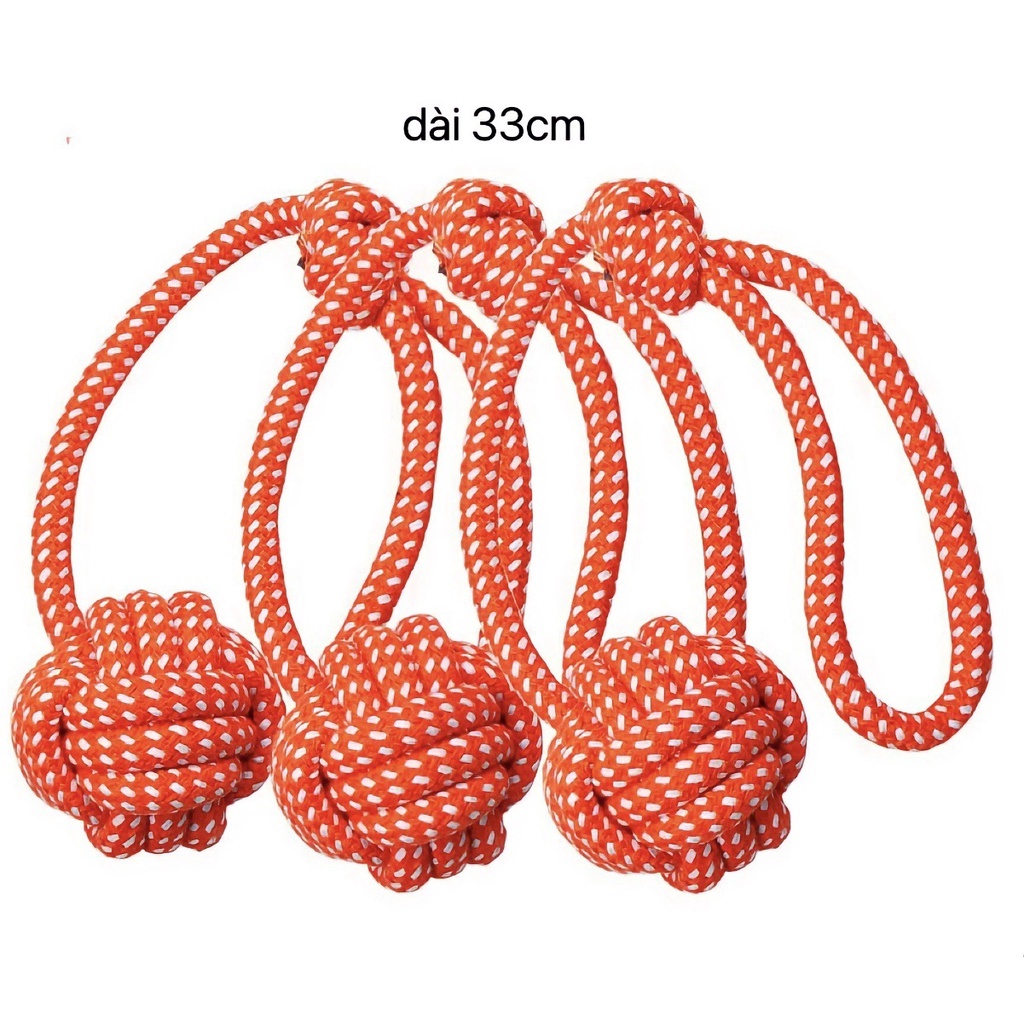 DÂY GẶM COTTON THẮT NÚT CHO CHÓ