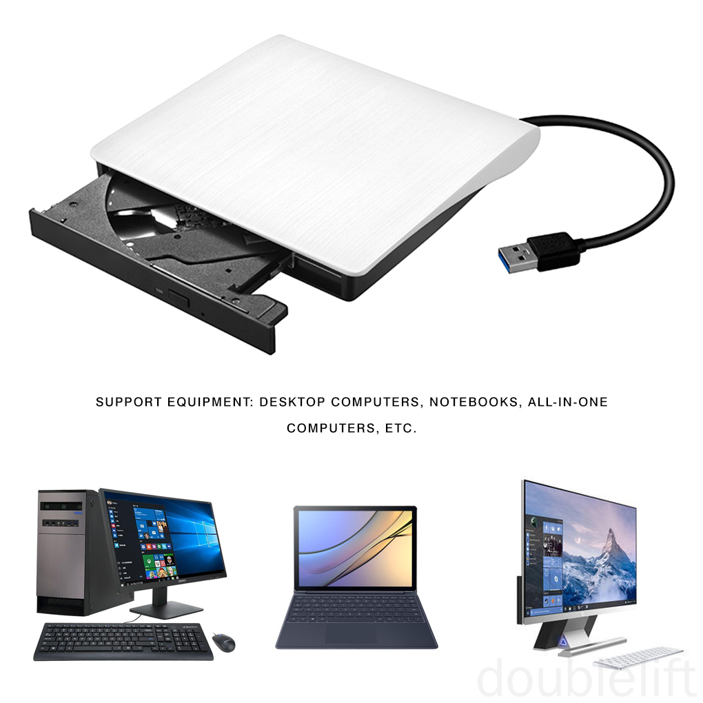 Driver USB External CD DVD RW Mobile Drive Case Laptop Desktop Optical Disc Drive Accessories doublelift store