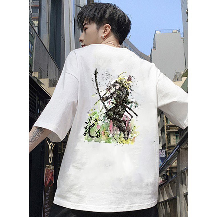 Áo thun unisex form rộng phong cách Nhật Bản đẹp độc lạ vải dày mịn 2019T1670