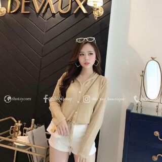 Áo khoác nhẹ len tiêu