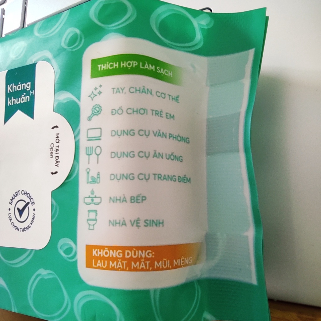 Khăn ướt kháng khuẩn Select thích hợp làm sạch cơ thể, đồ chơi trẻ em, dụng cụ văn phòng, không dùng lau mặt, 30 tờ