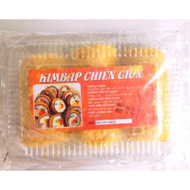 Kimpap / Gympap / Cơm cuộn tẩm bột chiên xù hộp 3 cuộn