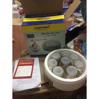 Máy làm sữa chua Chefman 8 cốc thủy tinh