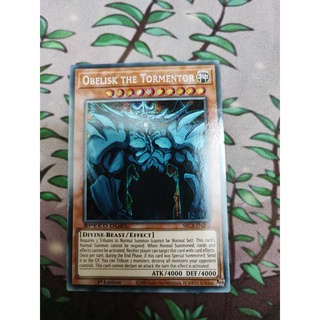 [Yugioh Funny Shop] 1 lá thẻ bài Obelisk the Tormentor - SBCB-EN202 - Secret Rare 1st Edition