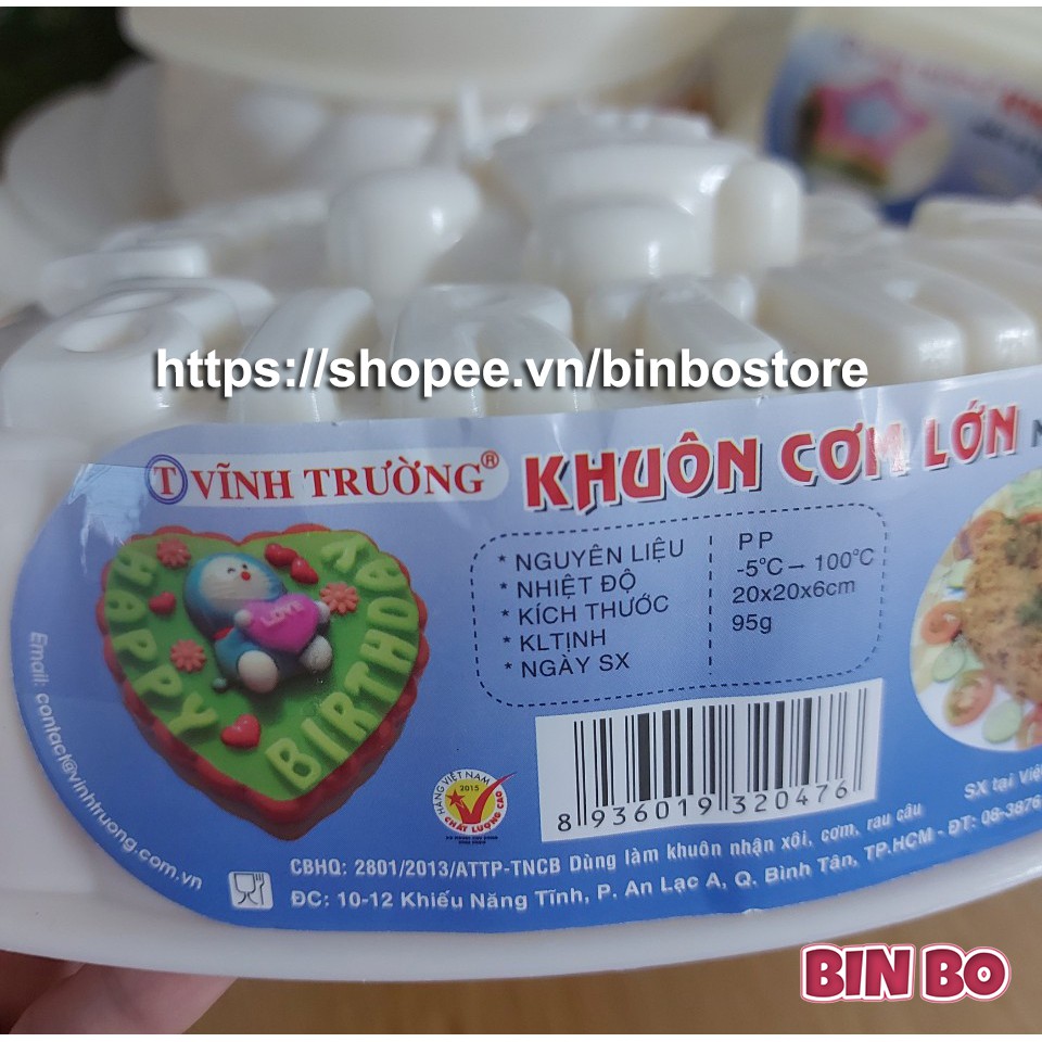 Khuôn thạch rau câu cơm xôi vĩnh trường - Mẫu 12 (chính hãng)