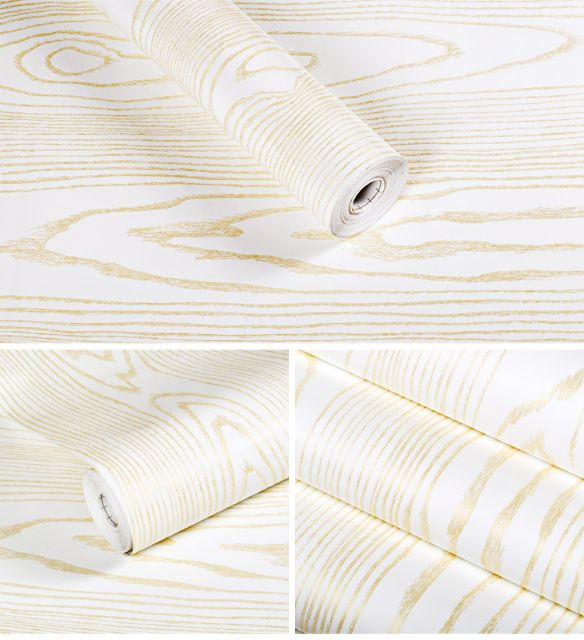 Decal giấy dán tường VÁN GỖ loại dày khổ 60cm