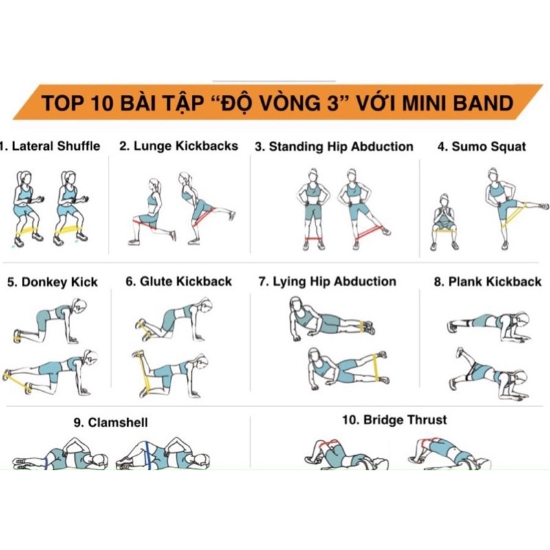 DÂY KHÁNG LỰC 6 IN 1 ĐÀN HỒI TẬP GYM