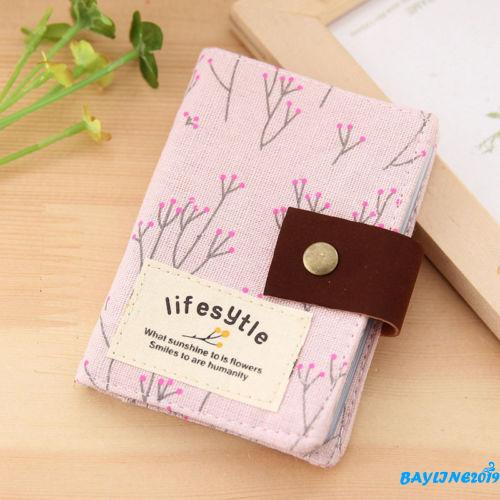 Ví ngắn in hoa thời trang Hàn Quốc cho nữ