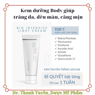 Kem dưỡng Body giúp làm sáng, đều màu da Usolab Bio Intensive Light Cream 250ml