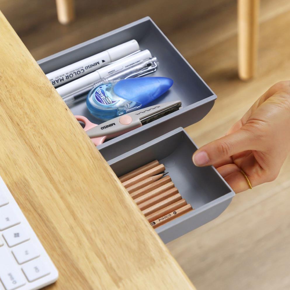 Tủ Ngăn Kéo Nhựa Dán Dưới Bàn Siêu Tiện Lợi