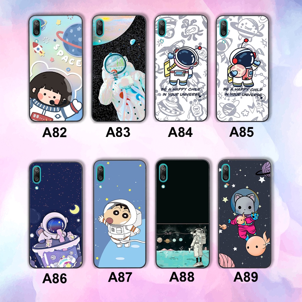 Ốp lưng điện thoại Huawei Y7 Pro 2019 - Y9 2019 - Y9 Prime mẫu phi hành gia vũ trụ cute đáng yêu cực bền