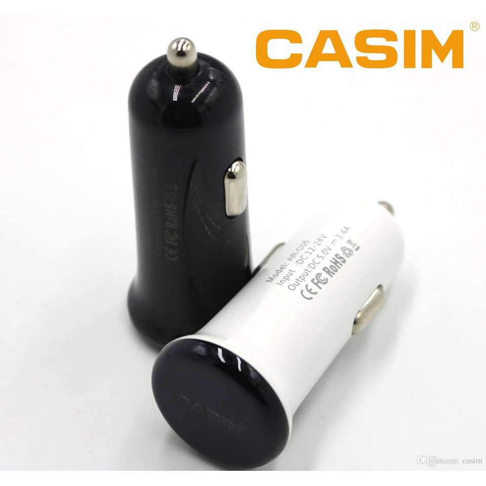 Tẩu sạc điện thoại trên xe hơi Casim - Sevenmart