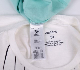 Áo dài tay Carter bé gái