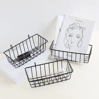 Phụ kiện trang trí giỏ cài lưới sắt giá treo khung sắt trang trí đựng đồ phụ kiện decor phòng siêu xịn
