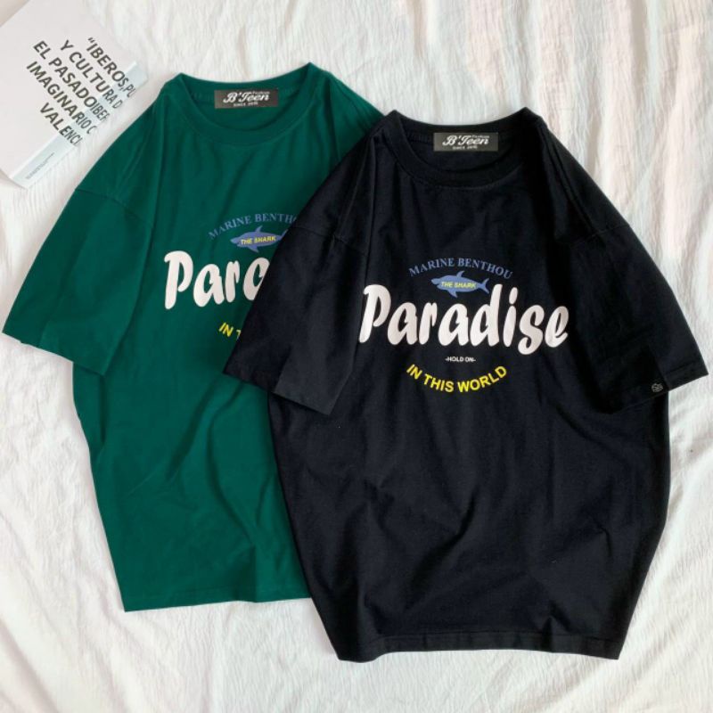 Áo thun tay lỡ unisex Paradis