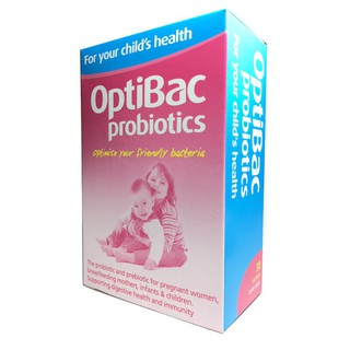 Trị táo bón, dị ứng Optibac hồng