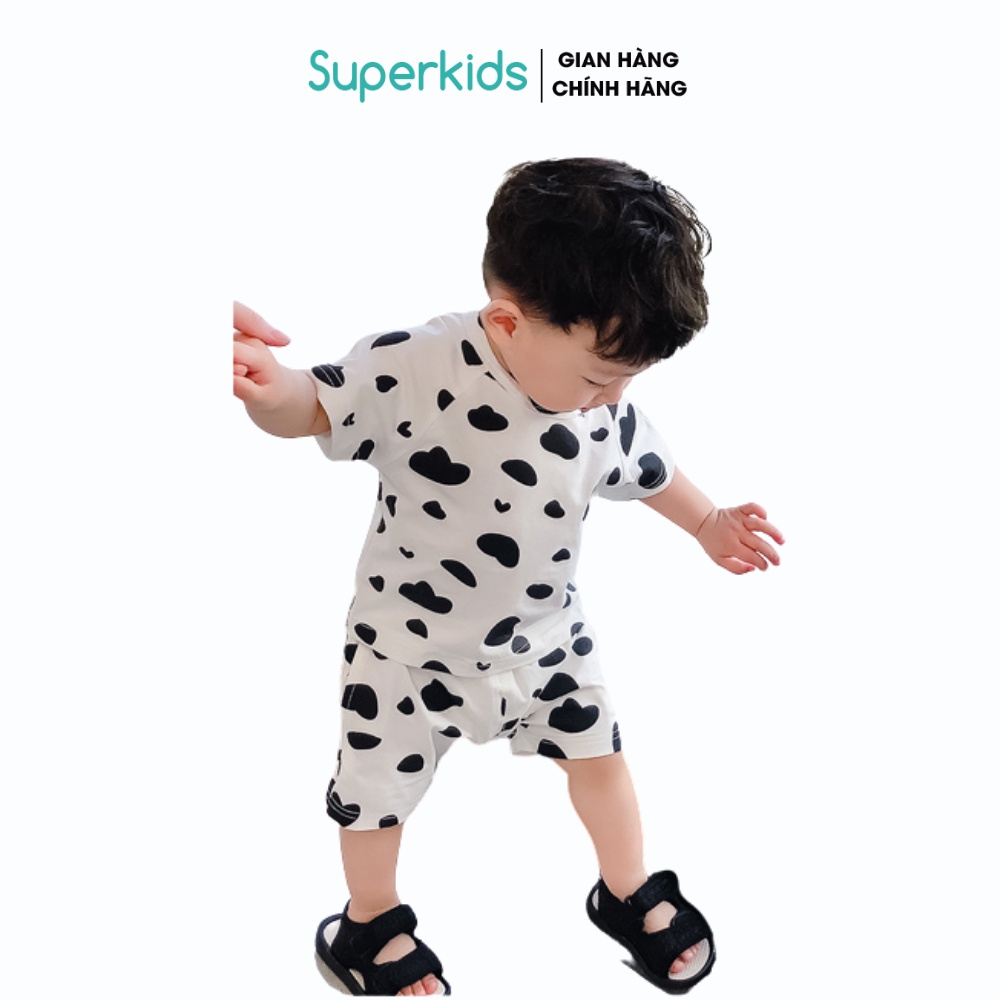 Bộ quần áo bé trai bé gái bò sữa 8-18kg QATE660