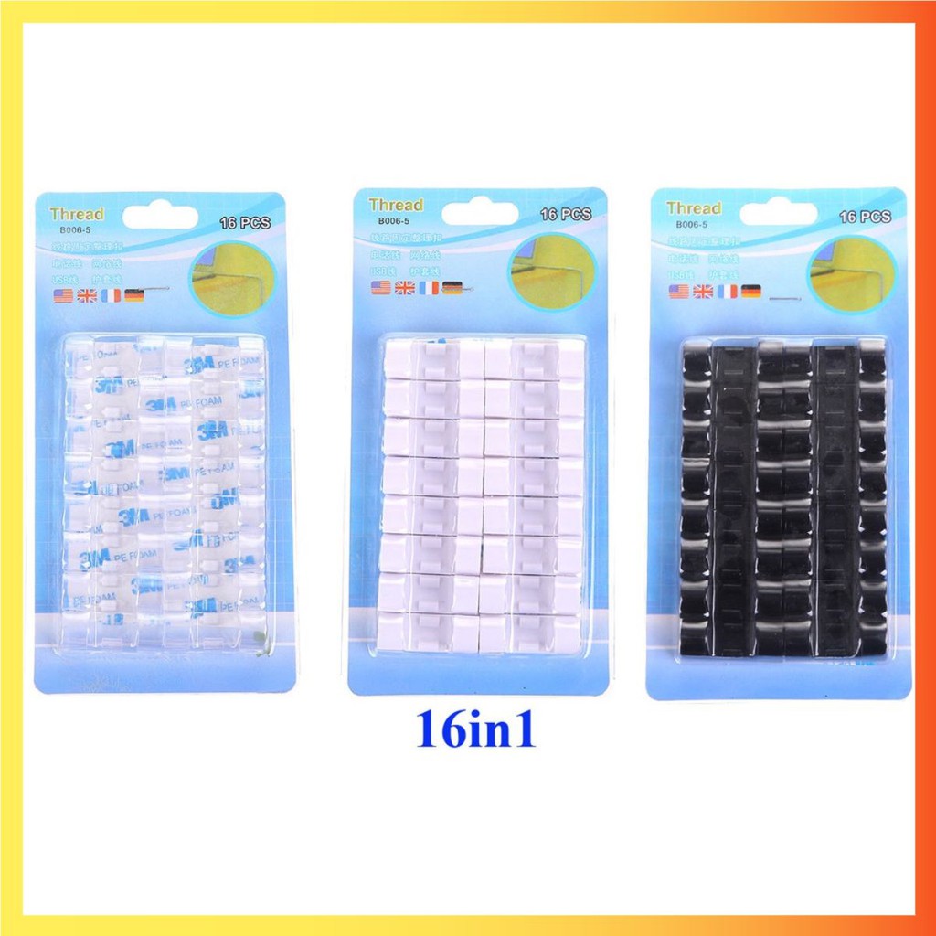 Vỉ 16 nút giữ dây điện