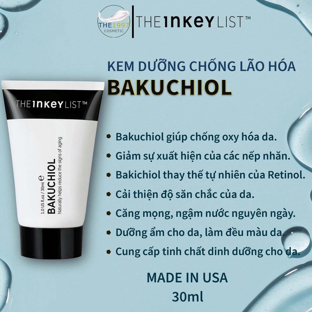 Kem Dưỡng Chống Lão Hoá The Inkey List BAKUCHIOL 30ml