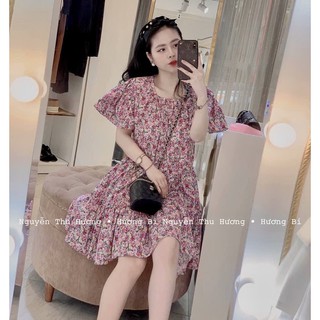 Đầm hoa xinh dáng xoè phong cách tiểu thư dễ thương🌸 Ảnh thật