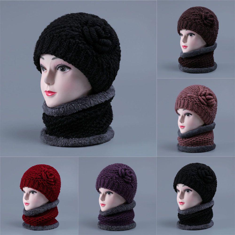 SUMU Mũ beanie Trùm Đầu Giữ Ấm Cho Phụ Nữ Lớn Tuổi