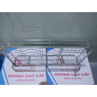 kệ úp chén inox 30x50 1 tầng