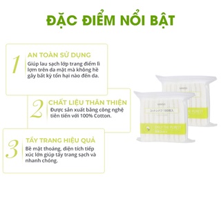 Bông tẩy trang Miniso Nhật bản