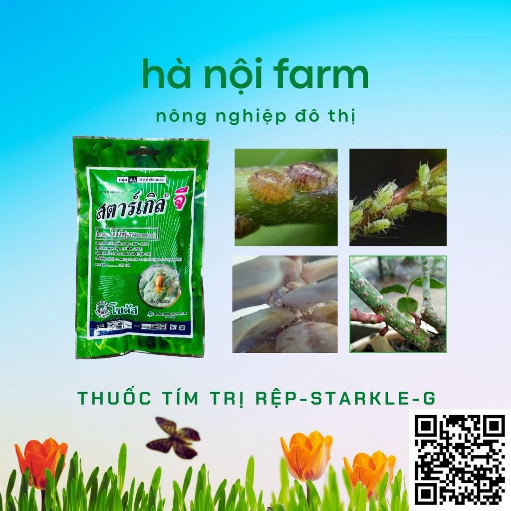 Thuốc trị rệp sáp Thái Lan gói 100g - Thuốc diệt rệp cây cảnh  - Diệt rệp, côn trùng có hại cho cây - An toàn hiệu quả