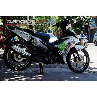 Tem Trùm Exciter 135 Samurai xanh lá