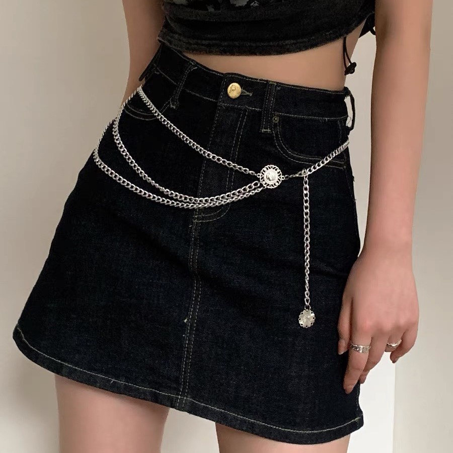 ( 25 mẫu) Dây thắt lưng dạng xích thắt eo nhiều mẫu 2 màu trendy hàng loại 1 Tổng hợp các mẫu hot trend có sẵn