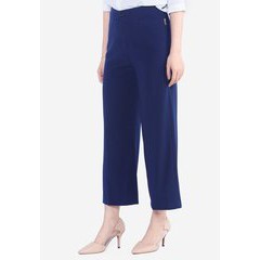 Quần ống suông mango tím than túi vuông cạp 4 cm1 khuy The One Fashion QL170TT1