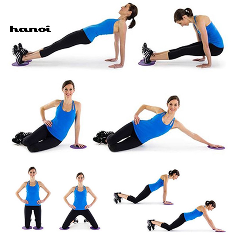 Set 2 Đĩa Trượt Hỗ Trợ Tập Yoga