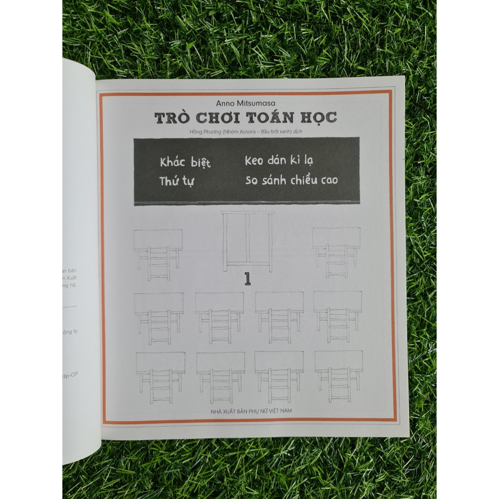 Sách Trò chơi toán học TẬP 1+2+3