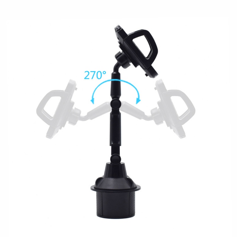 Giá đỡ điện thoại/máy tính bảng 3.5-7" xoay 360 độ bằng sợi Carbon tùy chỉnh góc độ tiện dụng cho xe hơi