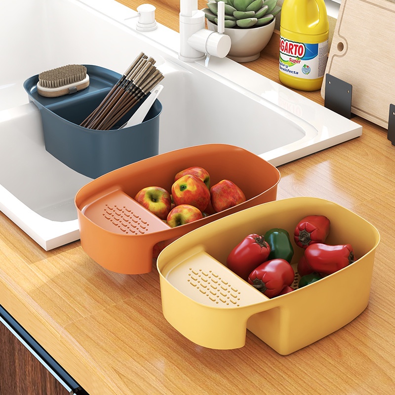 Khay lọc rác, rổ đựng đồ gắn bồn rửa chén, bát đa năng