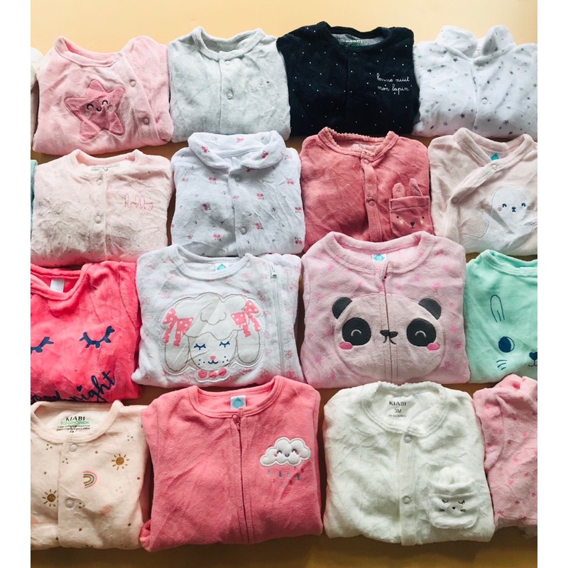 Body tất nỉ nhung 🍓 GIAO NGẪU NHIÊN 🍓 Mix hãng cho bé từ 0-36M