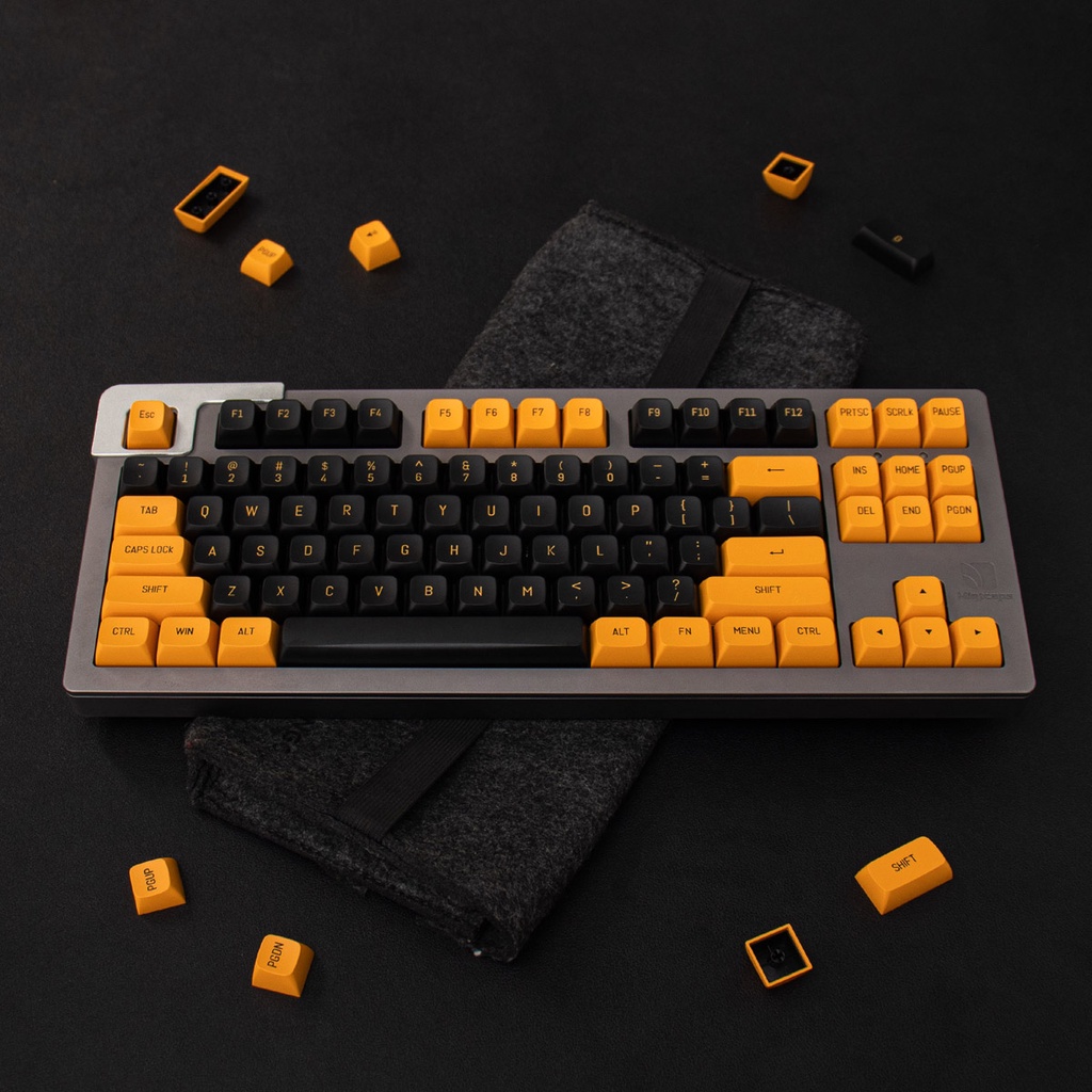 Nút Bàn Phím Cơ Màu Vàng Và Đen 150Keys Cho Bàn Phím Cơ GMMK Pro/RK61