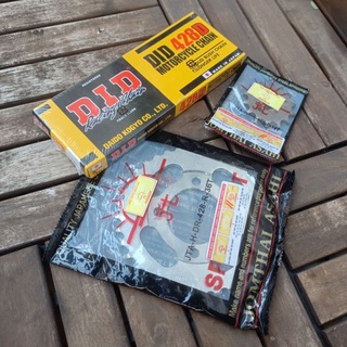 Bộ nhông sên dĩa, DID (100L) và jomthai asahi 14-36T 428 cho dream và wave