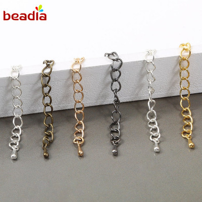 BEADIA Set 10 Phụ Kiện Nối Dài Vòng cổ/Vòng Đeo Tay Thủ Công 6 Màu DIY