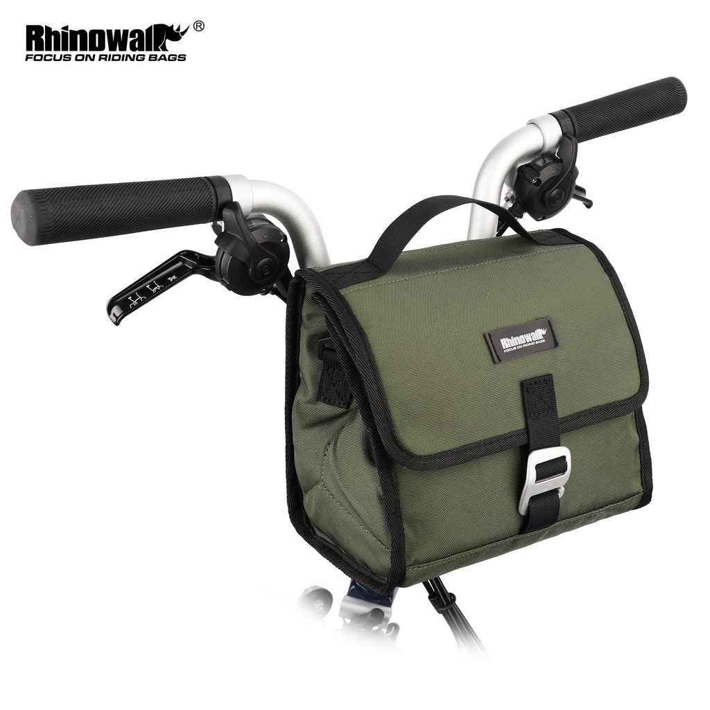 Rhinowalk Bike Handlebar Bag Túi chống nước Xe đạp Tay lái Giỏ Xe đạp Ống phía trước Phụ kiện đi xe đạp h h brompton