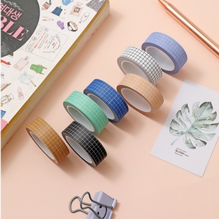 Cuộn Washi tape caro dài 10m từ Giấy Stationery.