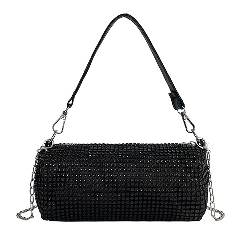 Hmg Túi Xách Đeo Vai Hình Vuông Đính Đá Phối Dây Xích Thời Trang Dành Cho Nữ
