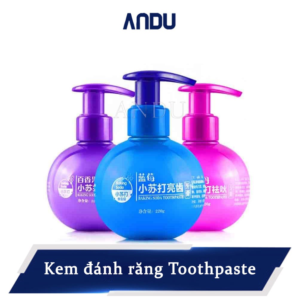 Kem đánh răng Baking soda Toothpaste, siêu tẩy ố vàng trên răng, hơi thở thơm mát