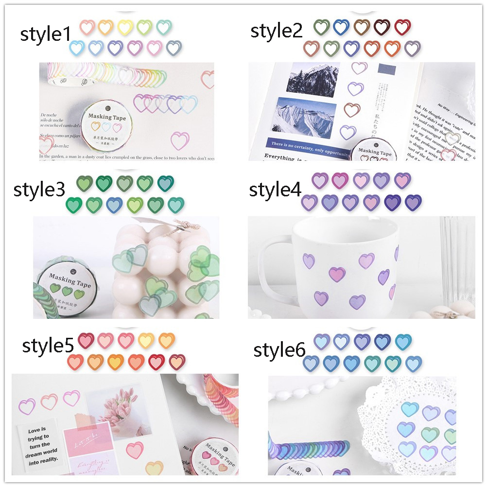 Cuộn 100 Miếng Dán Dùng Trang Trí Hình Trái Tim