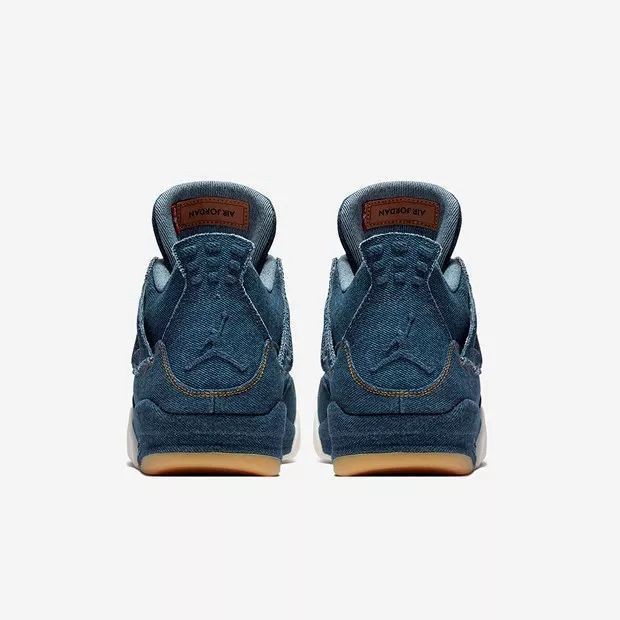 【With shoe box】Giày Nike Air Jordan 4 Retro Levi's Xanh Dương uy tín