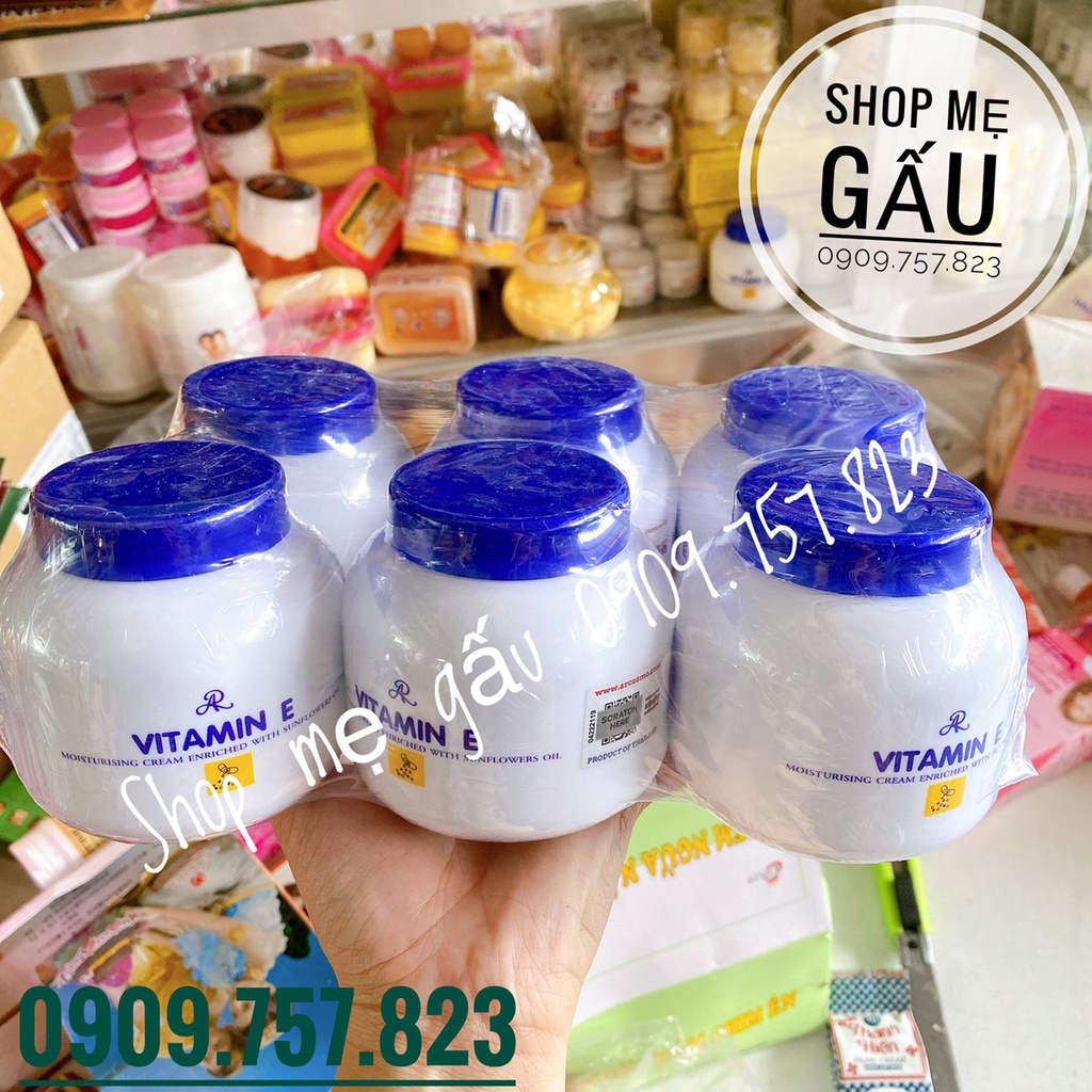 Sỉ lố 6 hộp kem E nắp xanh thái lan