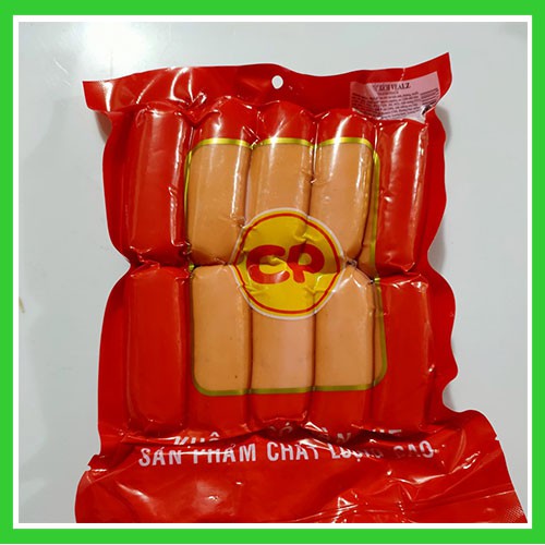 Xúc xích vealz 10 cây CP 500gr( nhân đơn của nowship và grab)