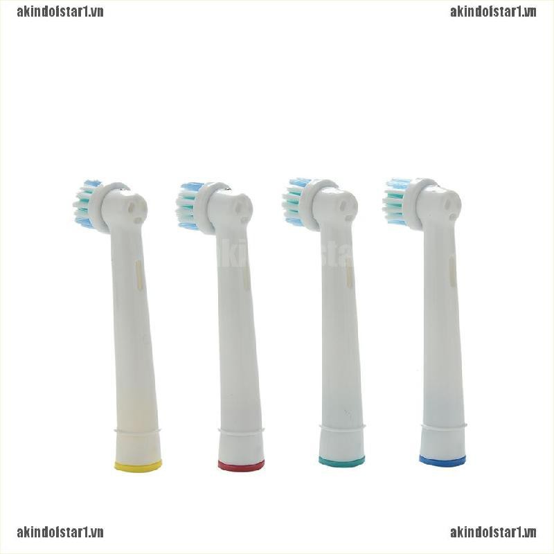 Set 4 Đầu Bàn Chải Đánh Răng Điện Eb17-4 Thay Thế Cho Braun Oral