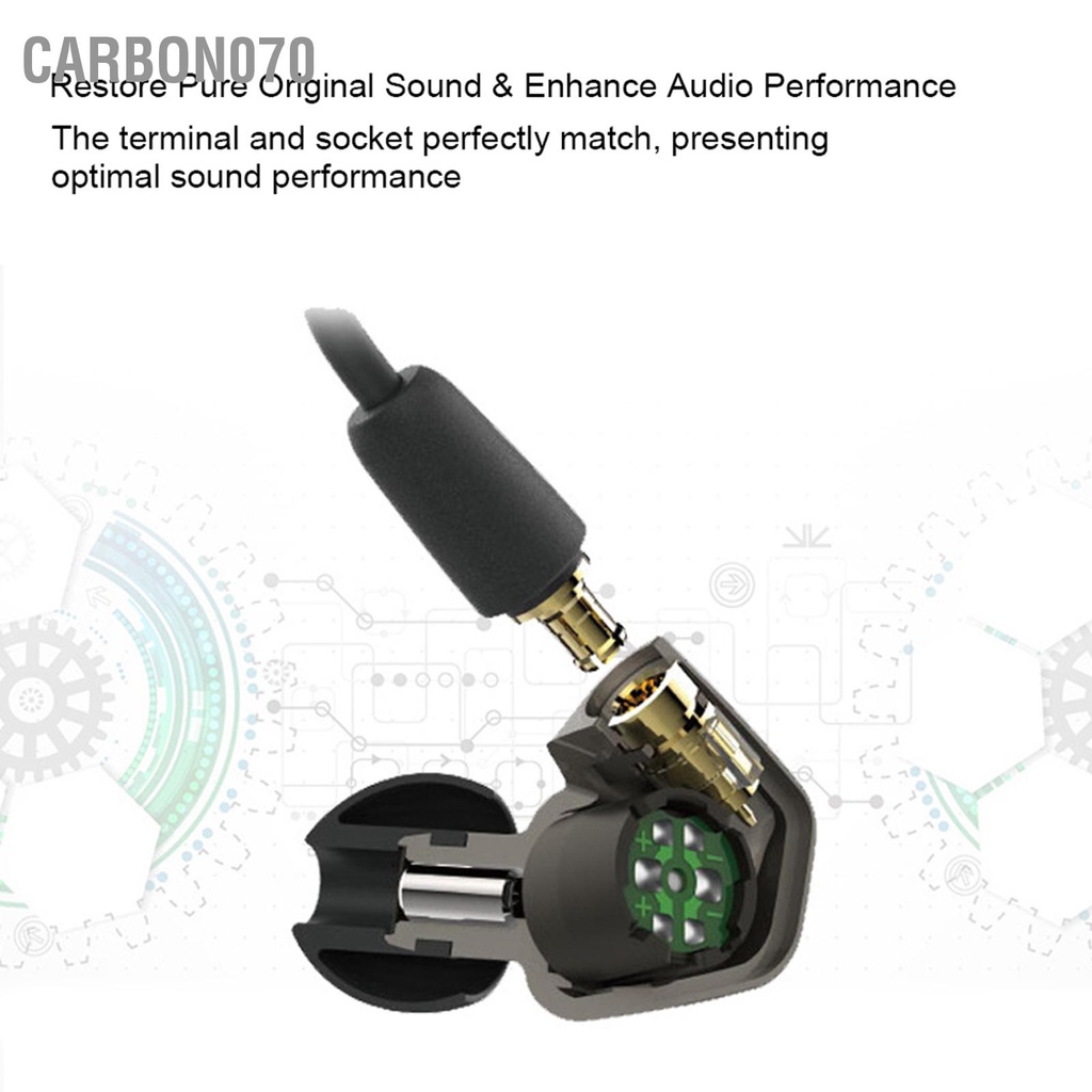 Carbon070 Cáp thay thế tai nghe A2DC cho âm thanh ‑ Technica ATH LS50 / 70/200